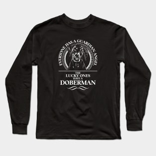 Proud Doberman Guardian Angel dog gift Long Sleeve T-Shirt